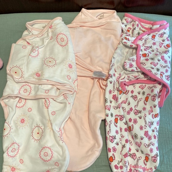Aden & Anais swaddles sleep sack swaddle Me Pink baby girl small medium 0-3 mo - Picture 1 of 5